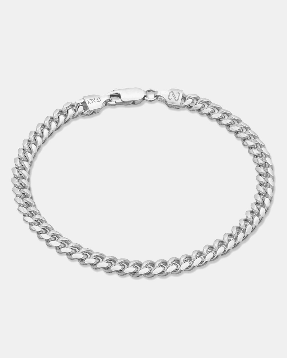 Cuban Link Bracelet 5mm Silver