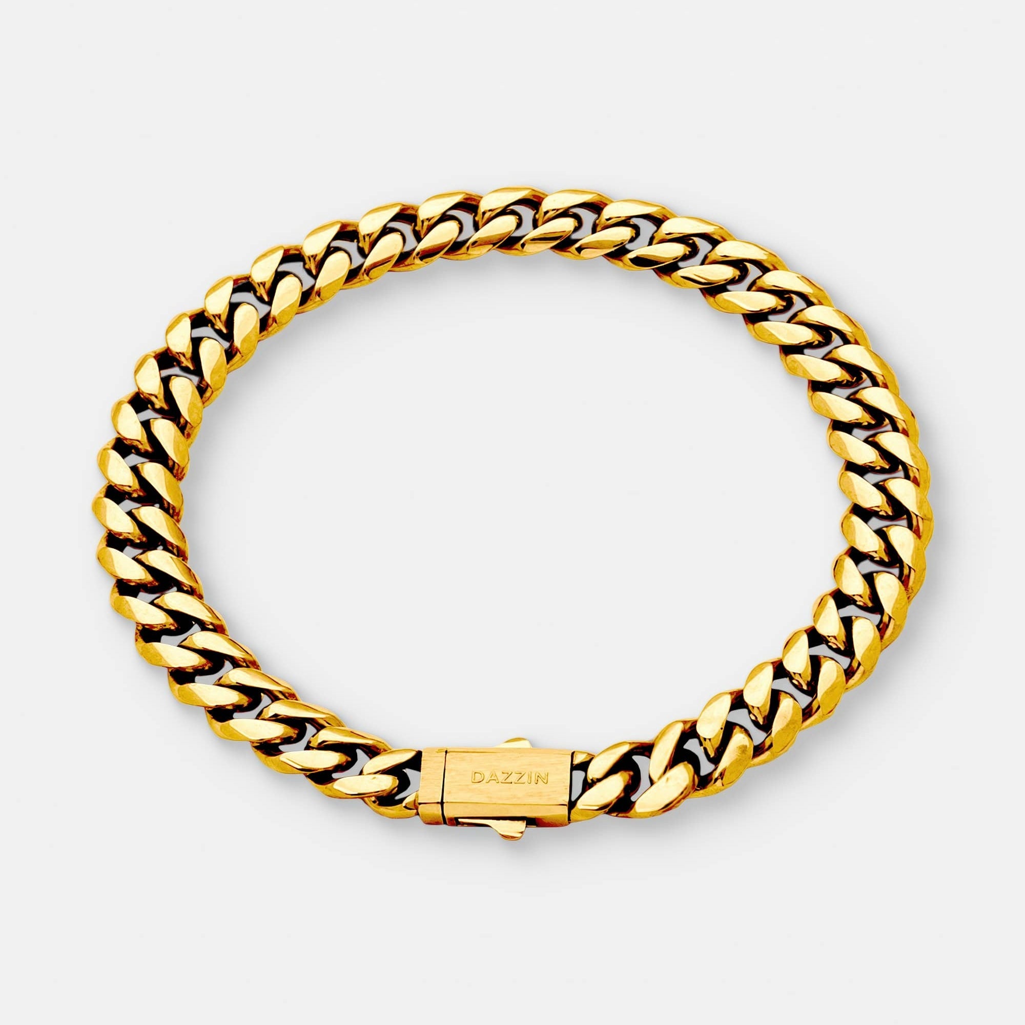 Cuban Link Bracelet 8mm Gold