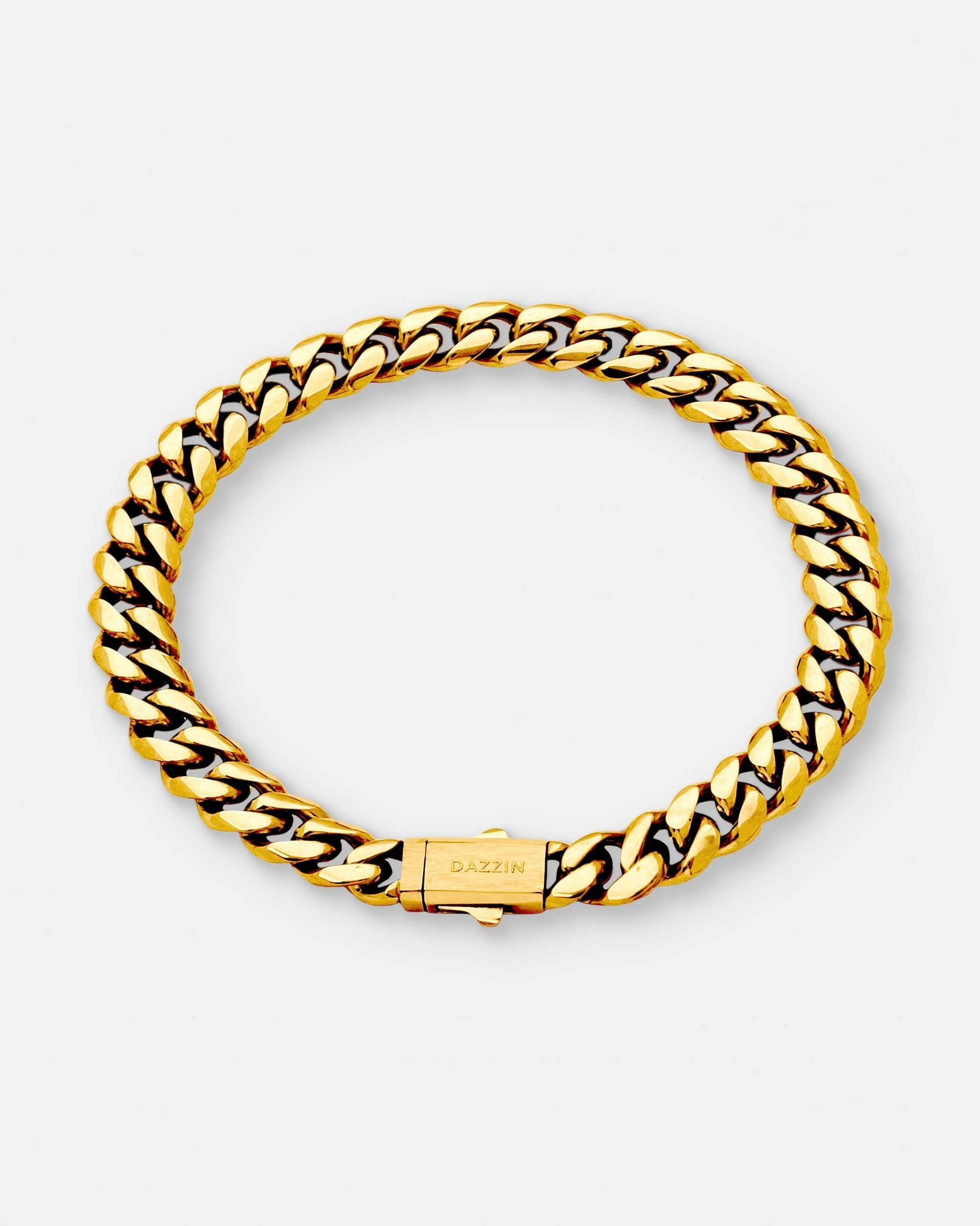 Cuban Link Bracelet 8mm Gold