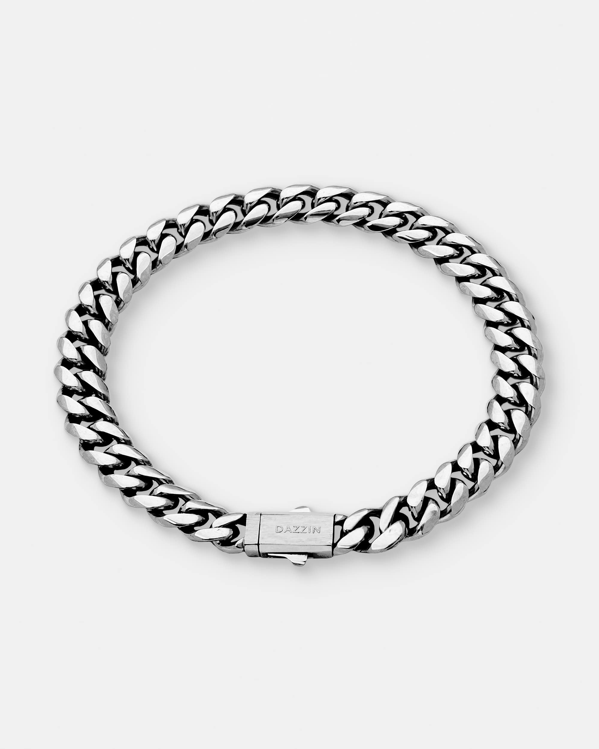 Cuban Link Bracelet 8mm Silver