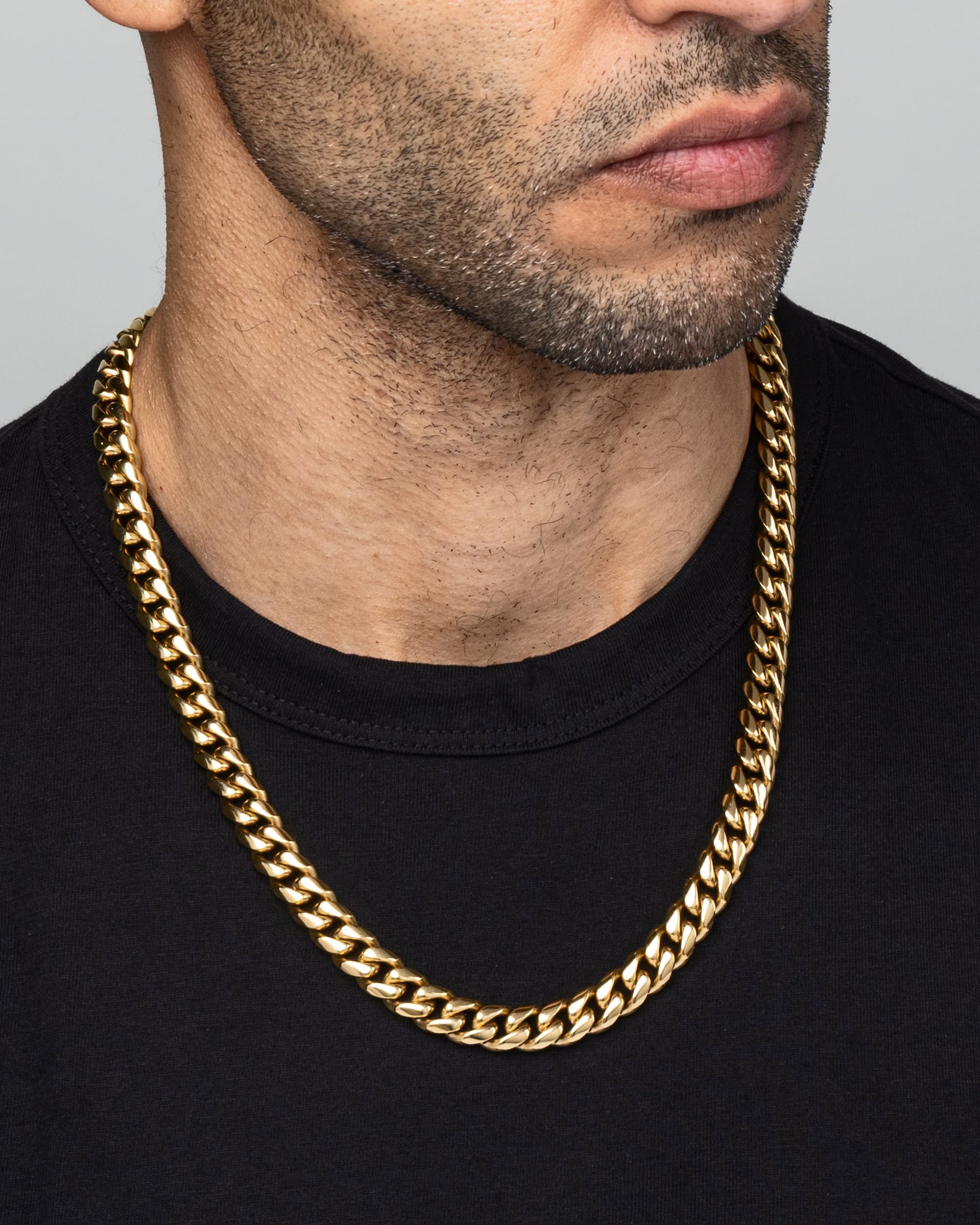Cuban Link Chain 10mm Gold Model1