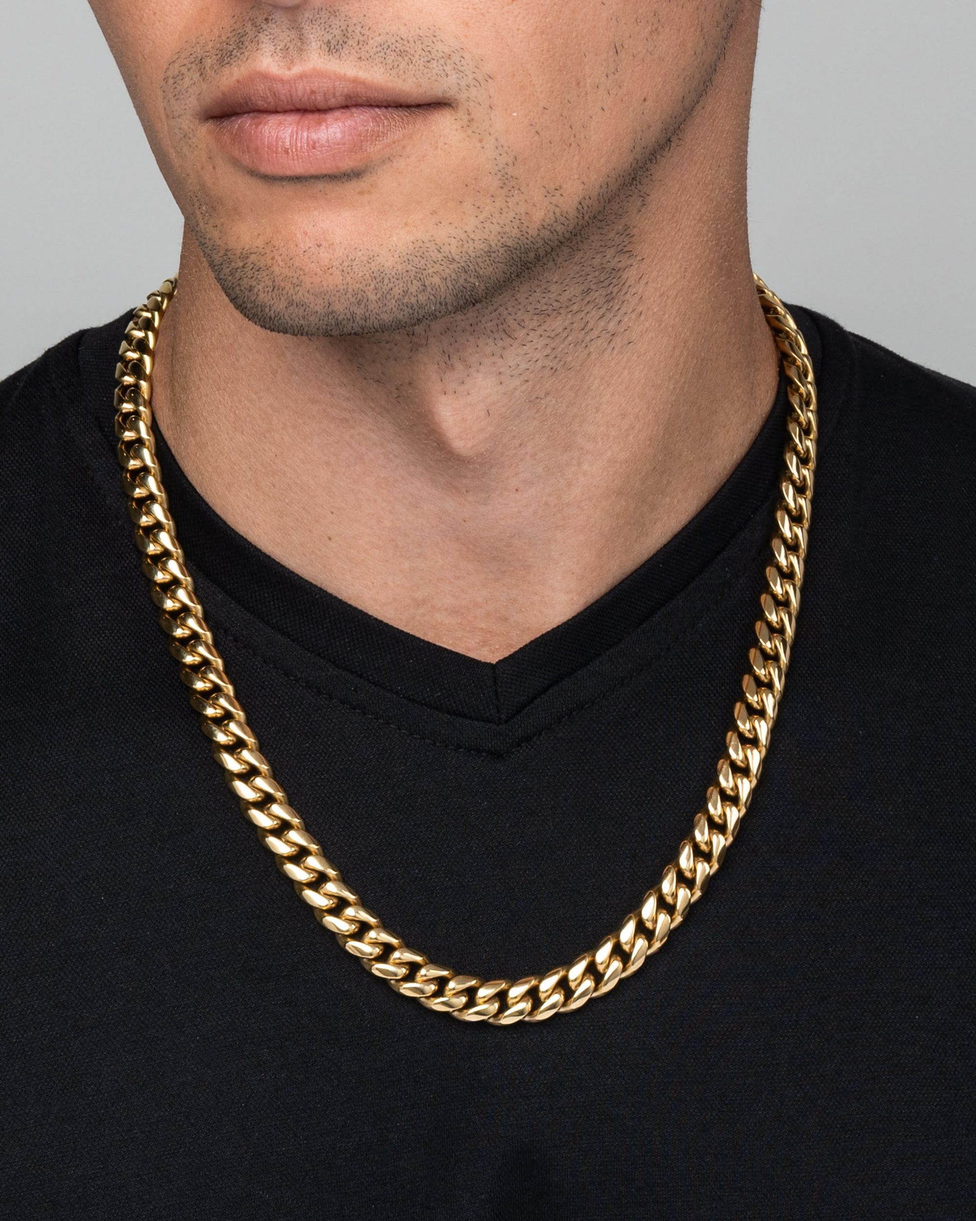 Cuban Link Chain 10mm Gold Model2