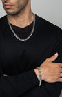 Cuban Link Set 10mm Silver Model3