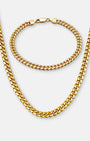 Cuban Link Set 5mm Gold