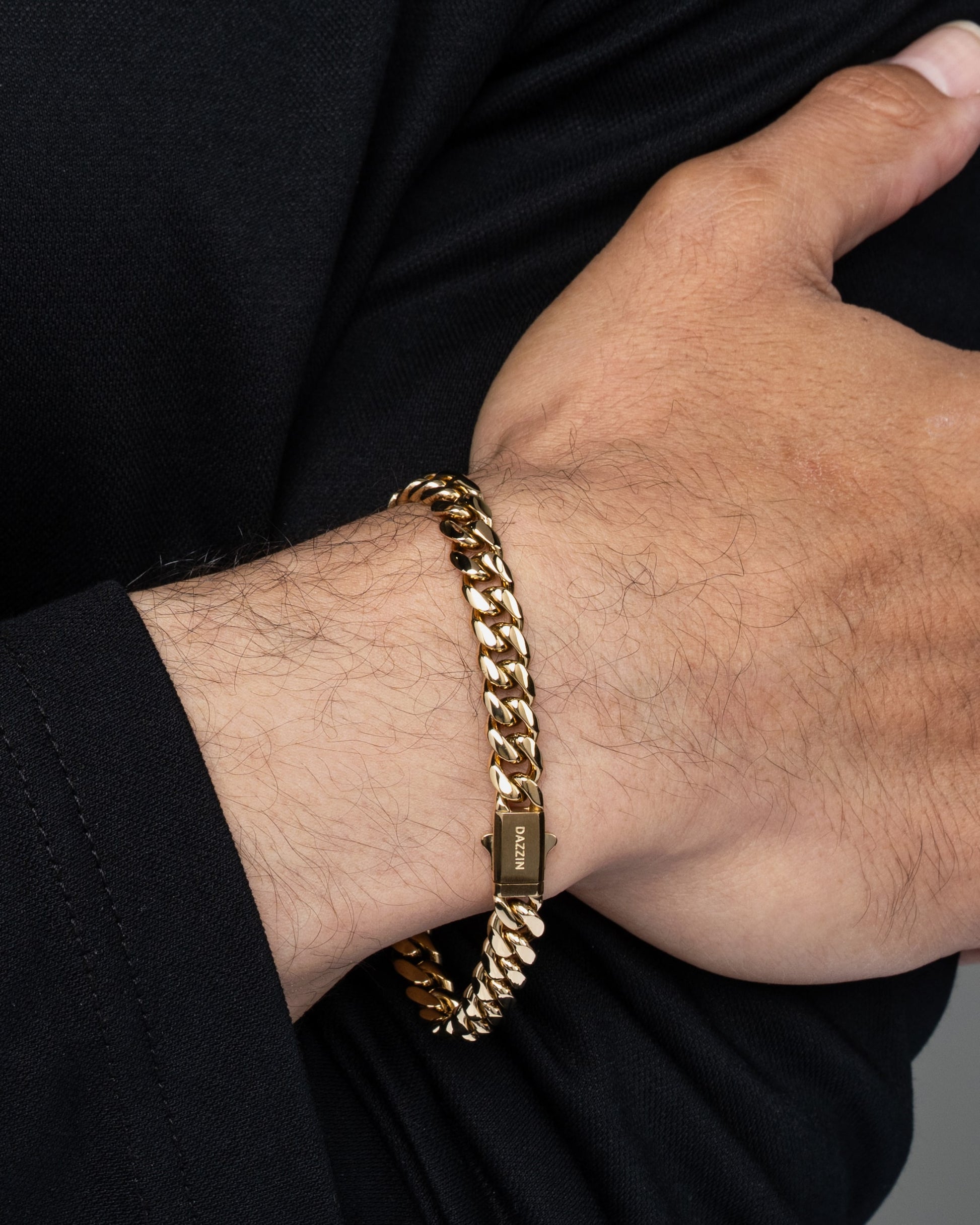 Cuban Link Set 8mm Gold Model1