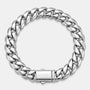 10 MM Silver Cuban Link Bracelet