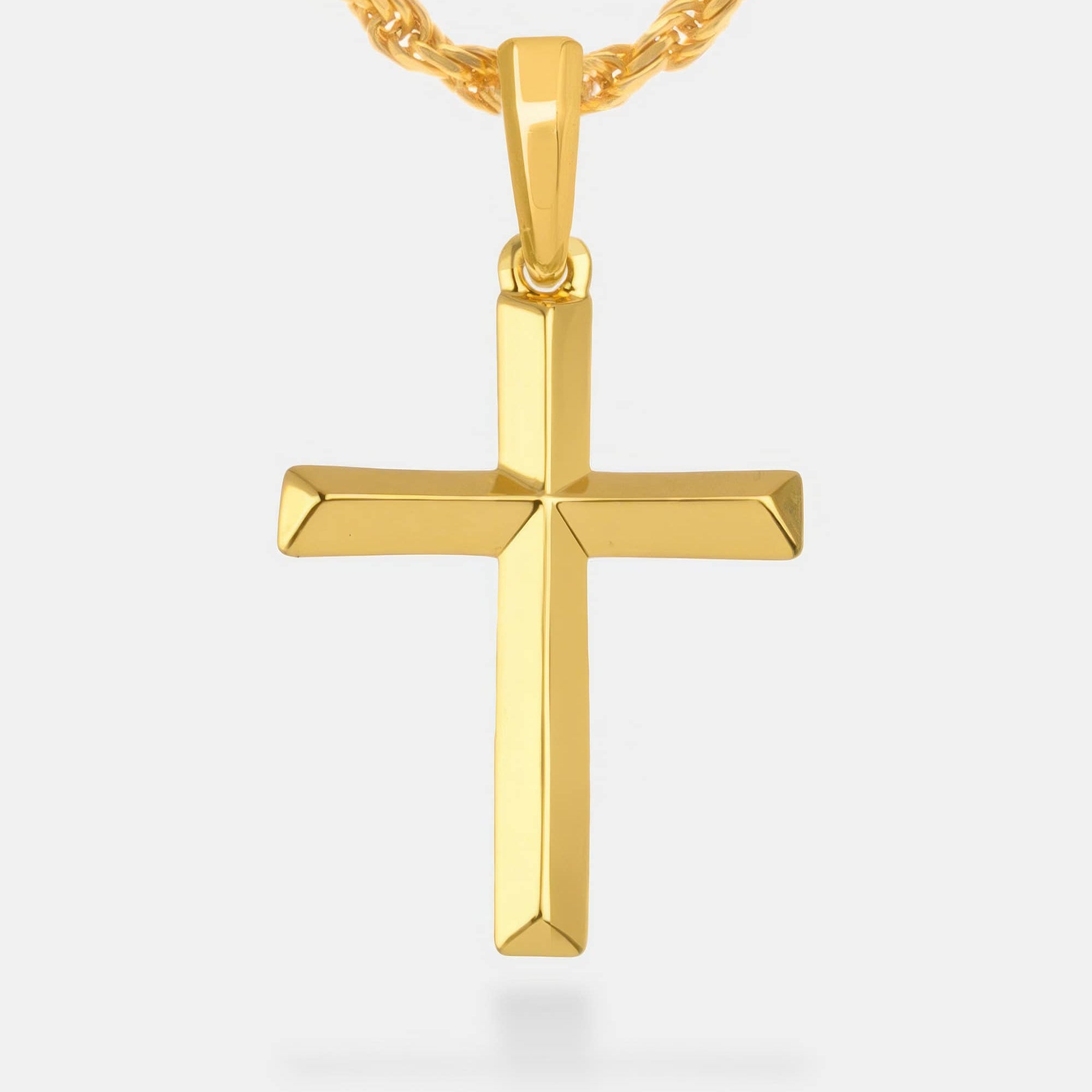 Bevel Cross Gold