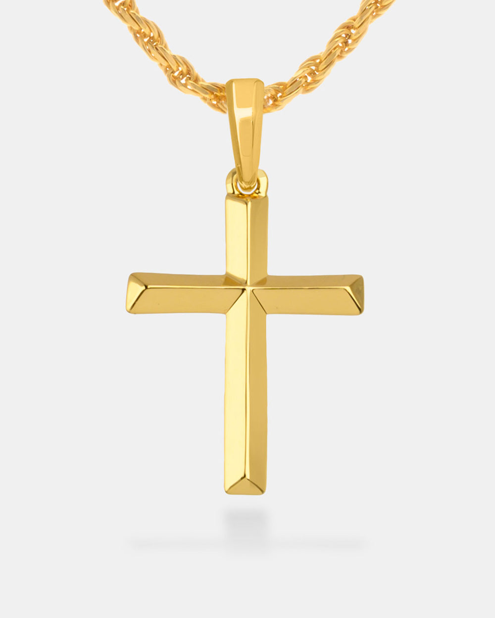 Bevel Cross Gold