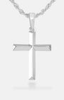 Bevel Cross Silver