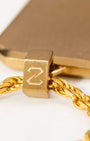 Bevel Tag Gold Clasp