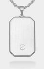 Bevel Tag Silver