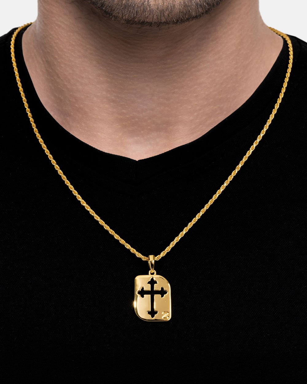 Cross Cut Tag Gold Model