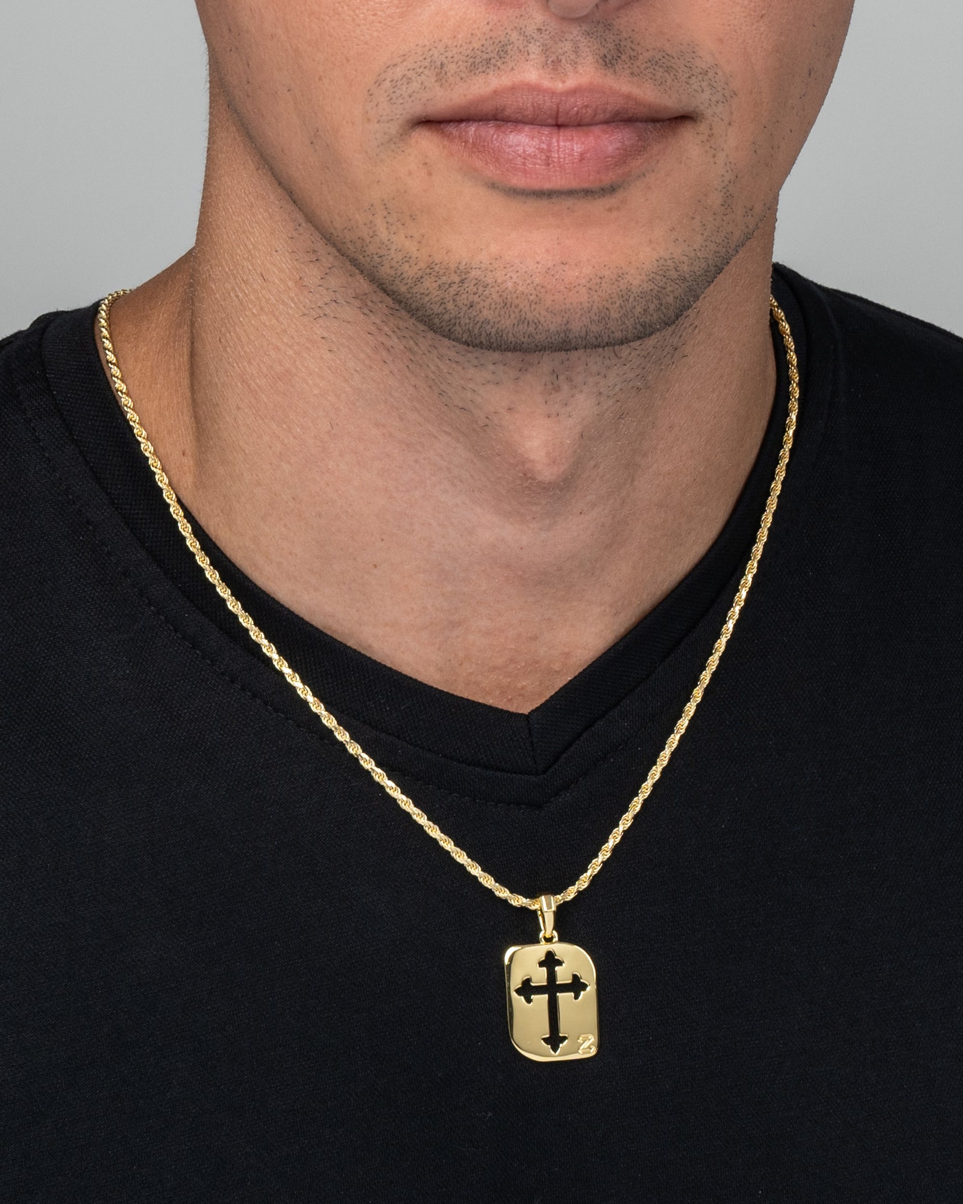 Cross Cut Tag Gold Model1