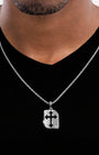 Cross Cut Tag Silver Model