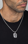 Cross Cut Tag Silver Model1
