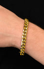 Cuban Link Bracelet 10mm Gold Model