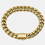 Cuban Link Bracelet 10mm Gold