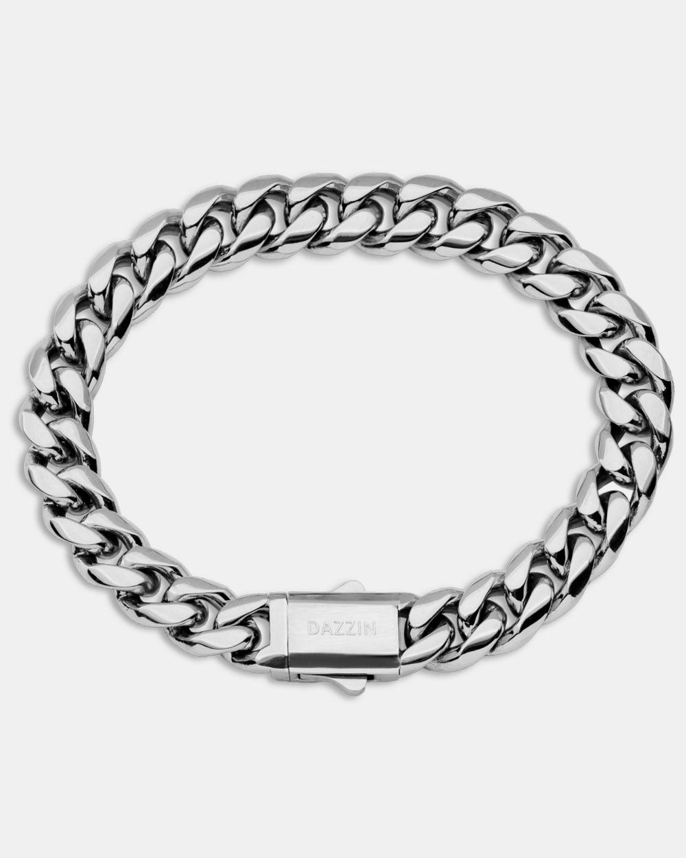 Cuban Link Bracelet 10mm Silver