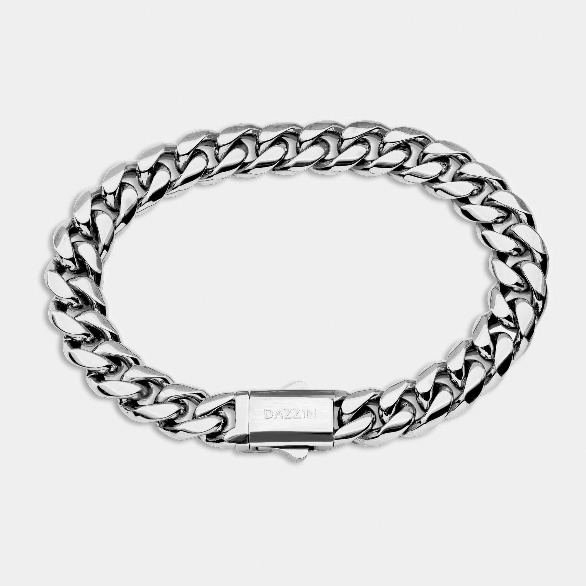 Cuban Link Bracelet 10mm Silver