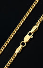 Cuban Link Bracelet 3mm Gold Clasp