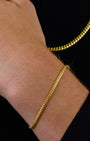 Cuban Link Bracelet 3mm Gold Model