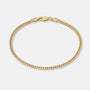 Cuban Link Bracelet 3mm Gold