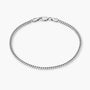 Cuban Link Bracelet 3mm Silver