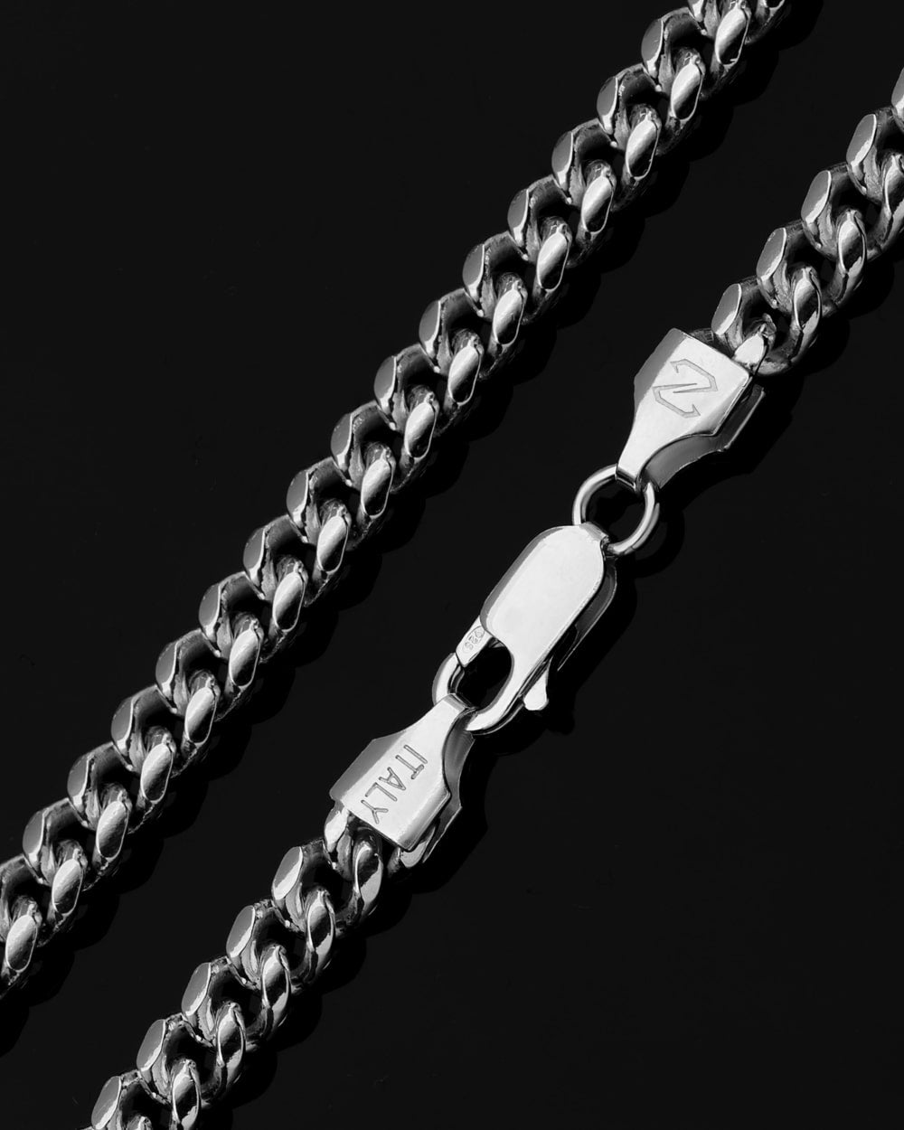 Cuban Link Bracelet 5mm Silver Clasp