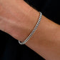 Cuban Link Bracelet 5mm Silver Model2