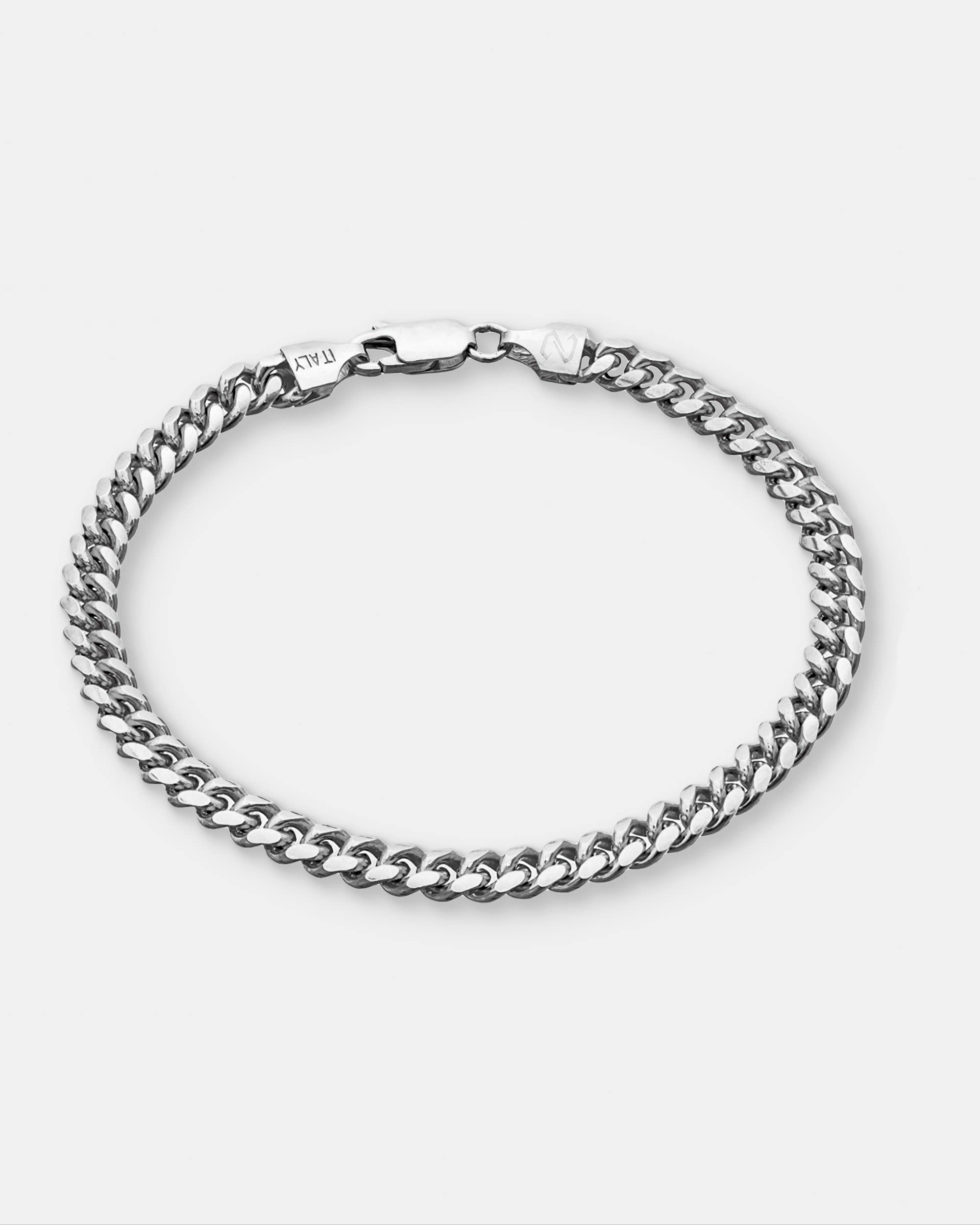 Cuban Link Bracelet 5mm Silver