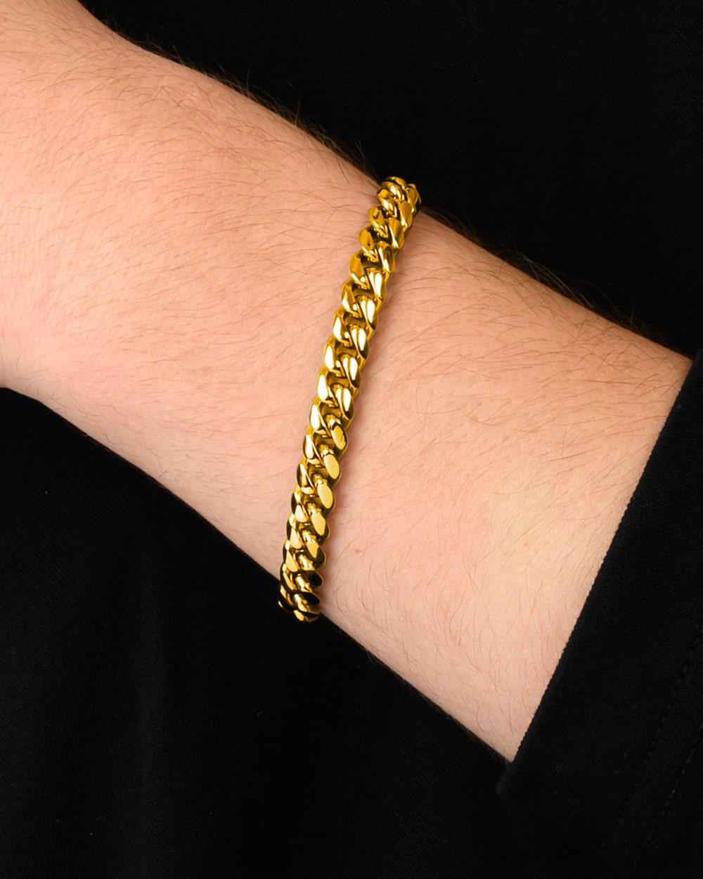 Cuban Link Bracelet 8mm Gold Model