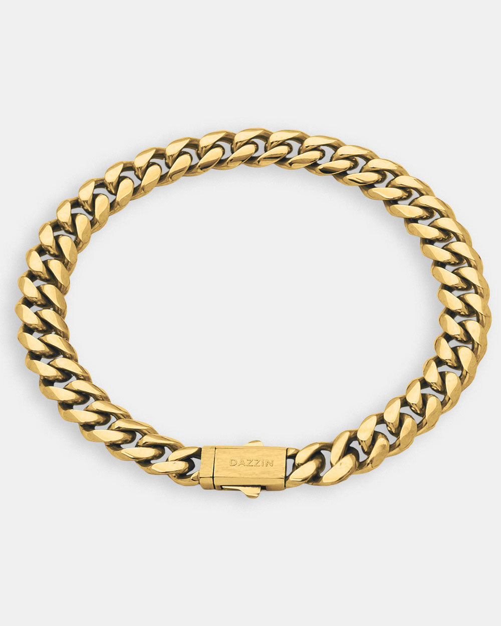 Cuban Link Bracelet 8mm Gold