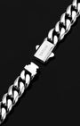 Cuban Link Bracelet 8mm Silver Clasp