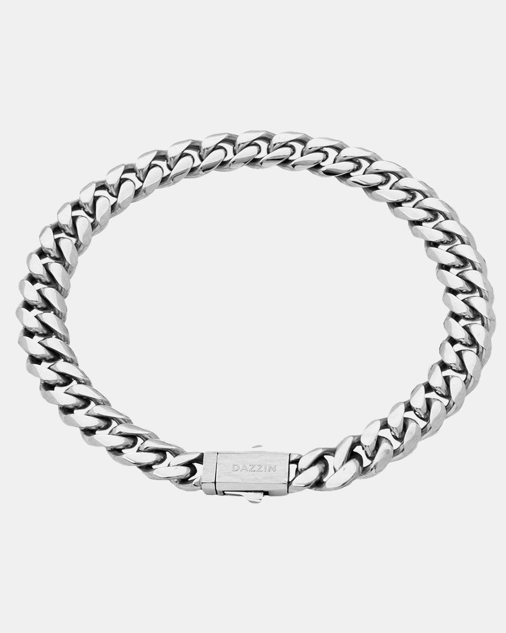 Cuban Link Bracelet 8mm Silver