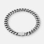 Cuban Link Bracelet 8mm Silver