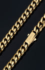Cuban Link Chain 10mm Gold Clasp