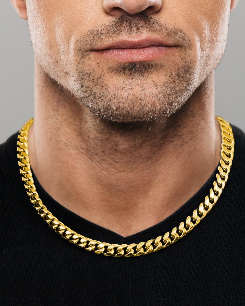 Cuban Link Chain 10mm Gold Model