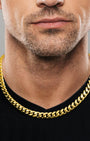 Cuban Link Chain 10mm Gold Model