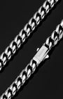 Cuban Link Chain 10mm Silver Clasp