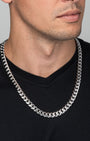 Cuban Link Chain 10mm Silver Model1