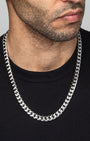 Cuban Link Chain 10mm Silver Model2