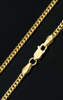 Cuban Link Chain 3mm Gold Clasp