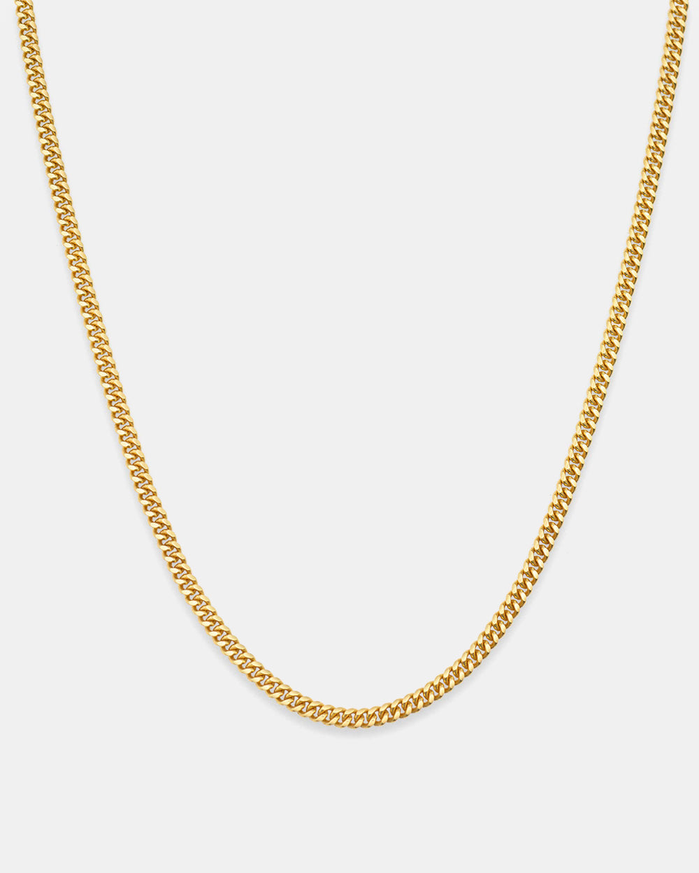 Cuban Link Chain 3mm Gold