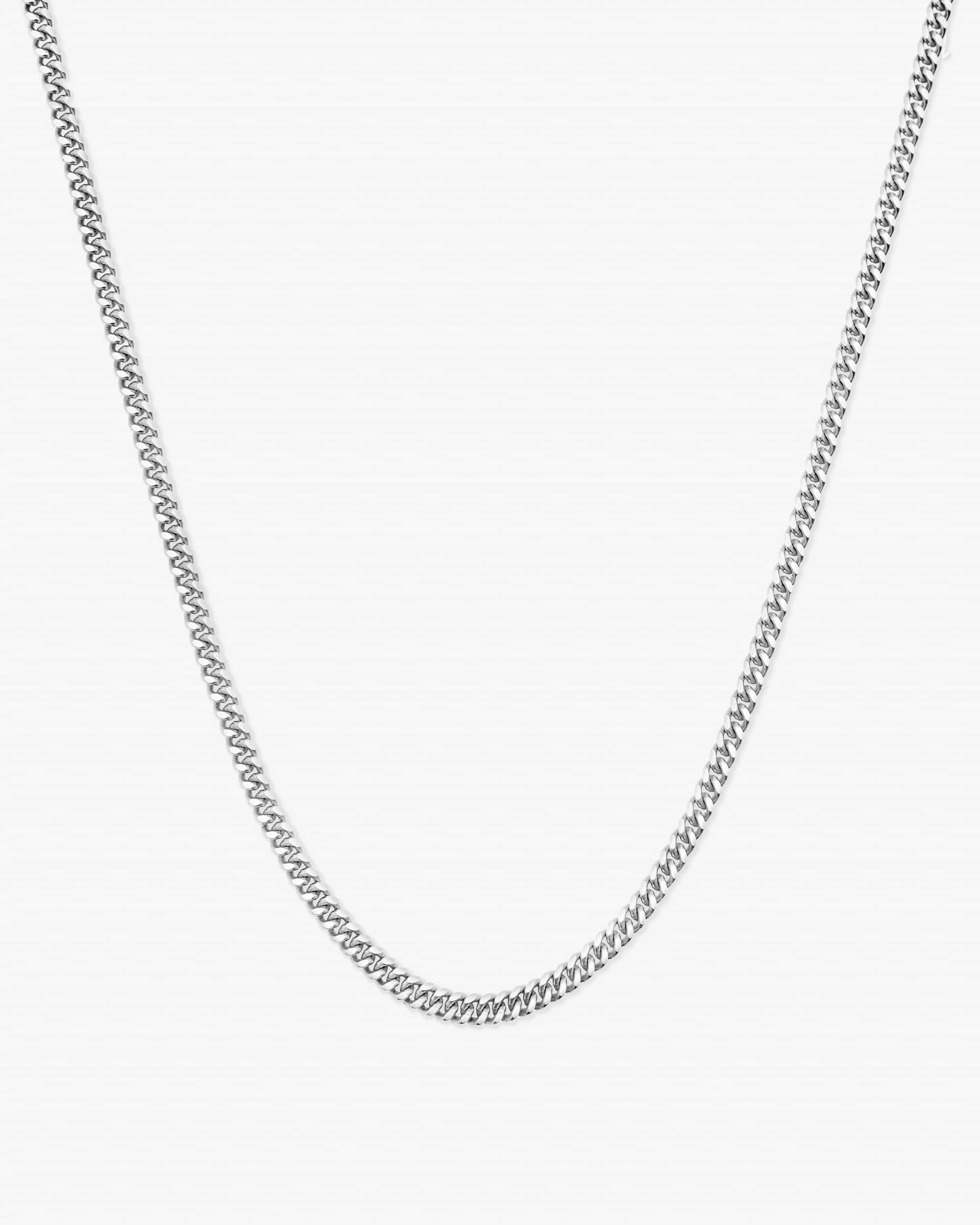 Cuban Link Chain 3mm Silver