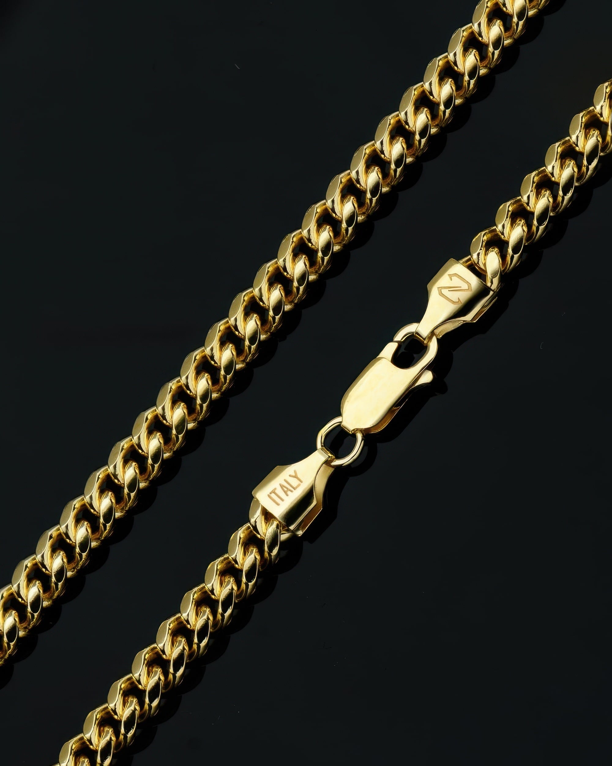 Cuban Link Chain - 5mm | Men's Gold Chain - DAZZIN