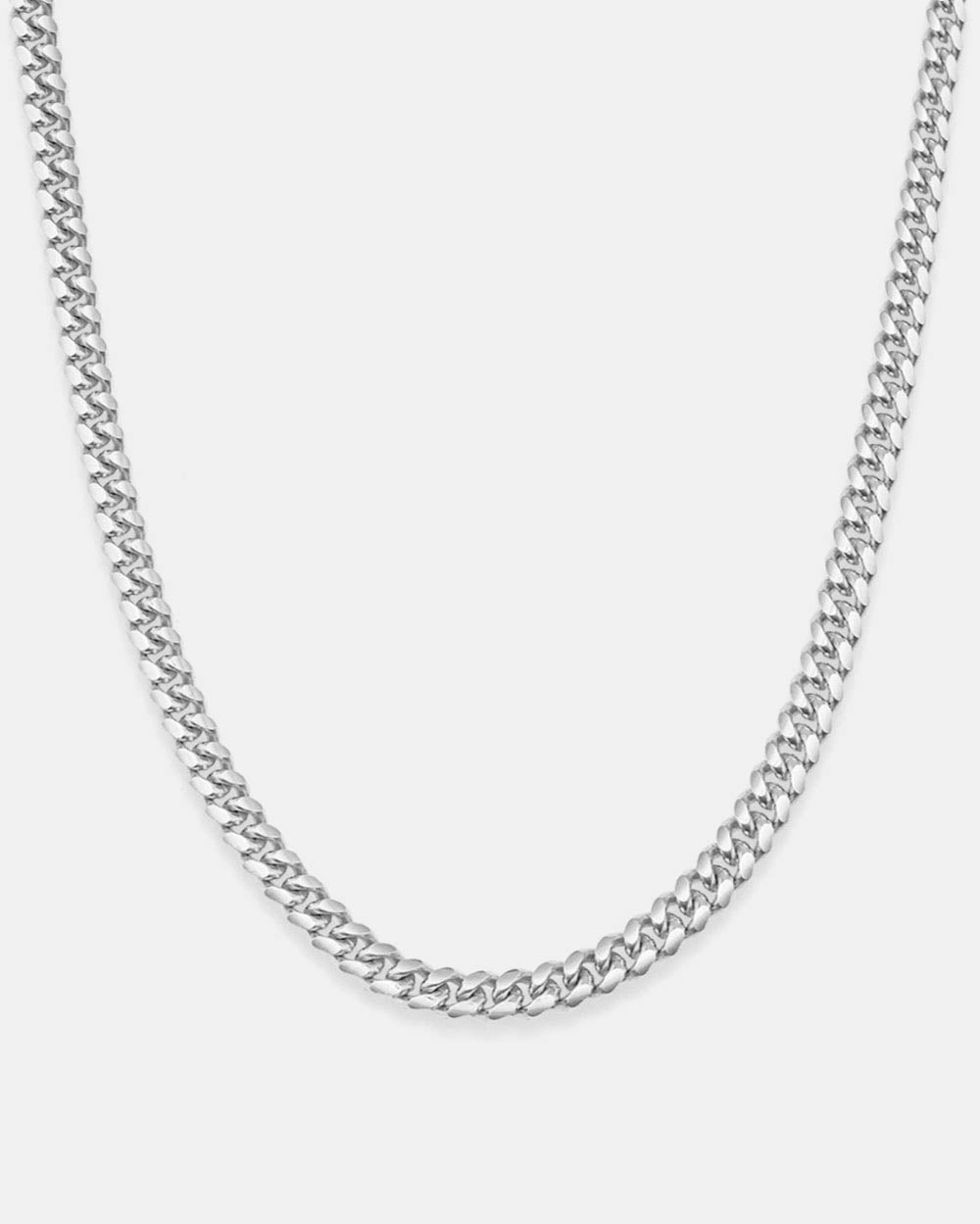 Cuban Link Chain 5mm Silver