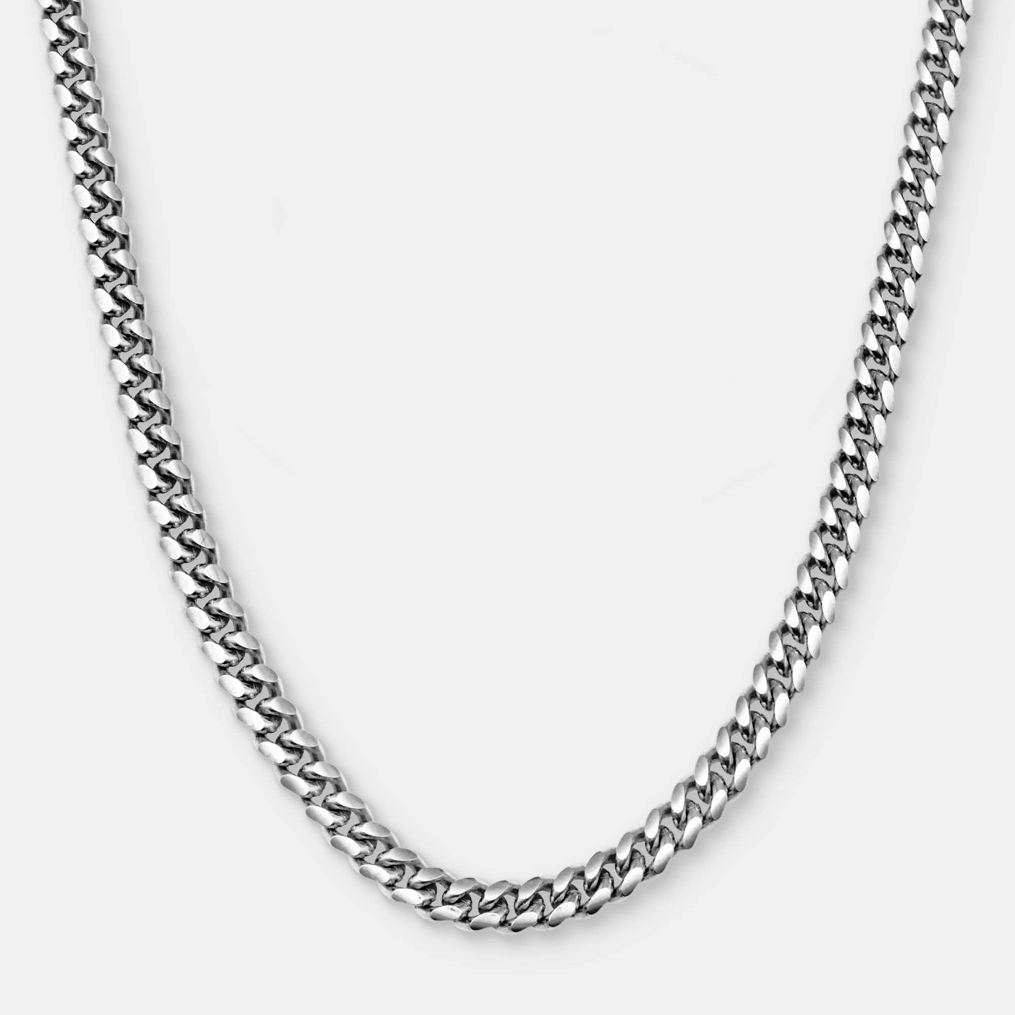 Cuban Link Chain 5mm Silver