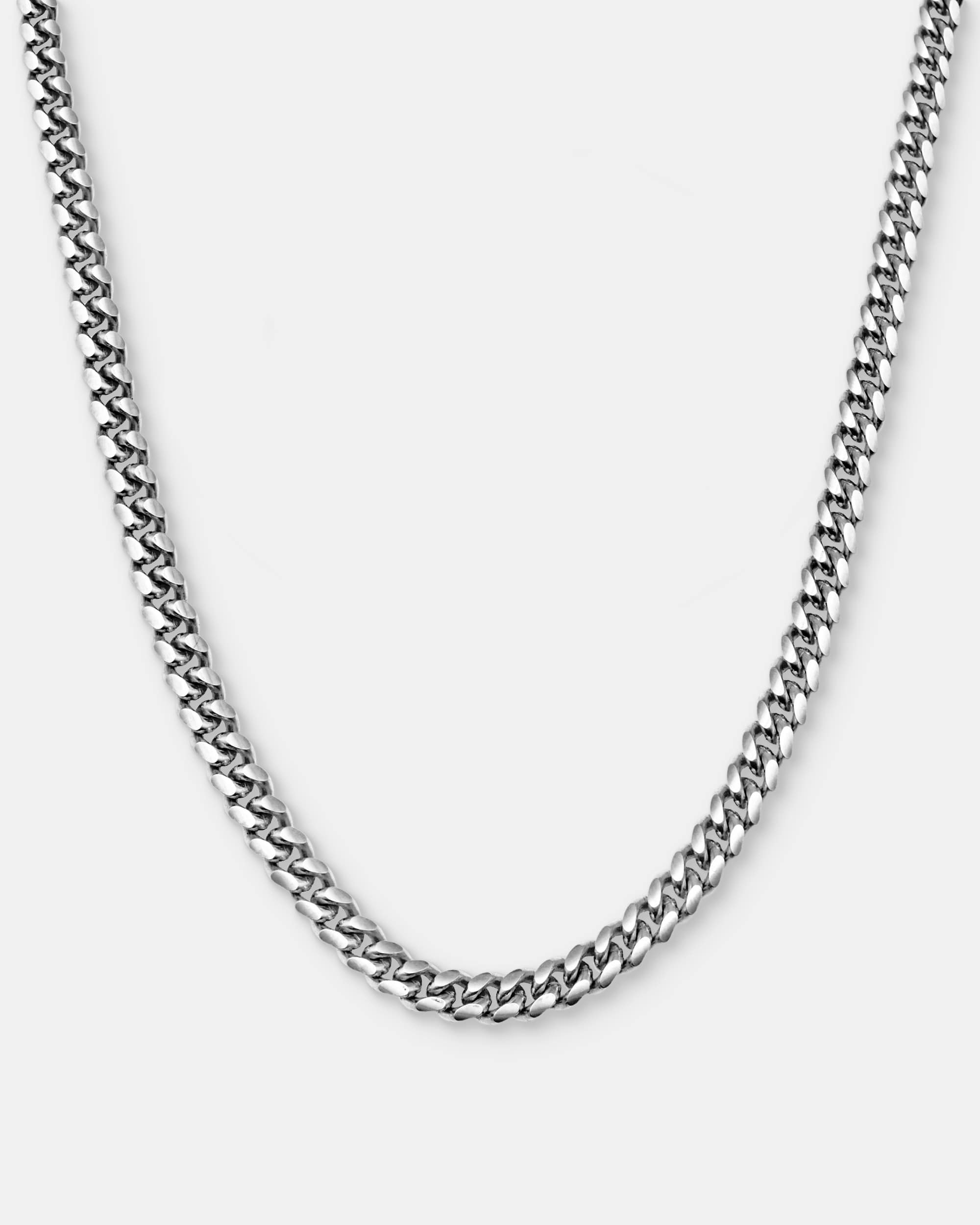 Cuban Link Chain 5mm Silver