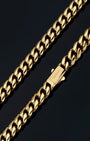 Cuban Link Chain 8mm Gold Clasp
