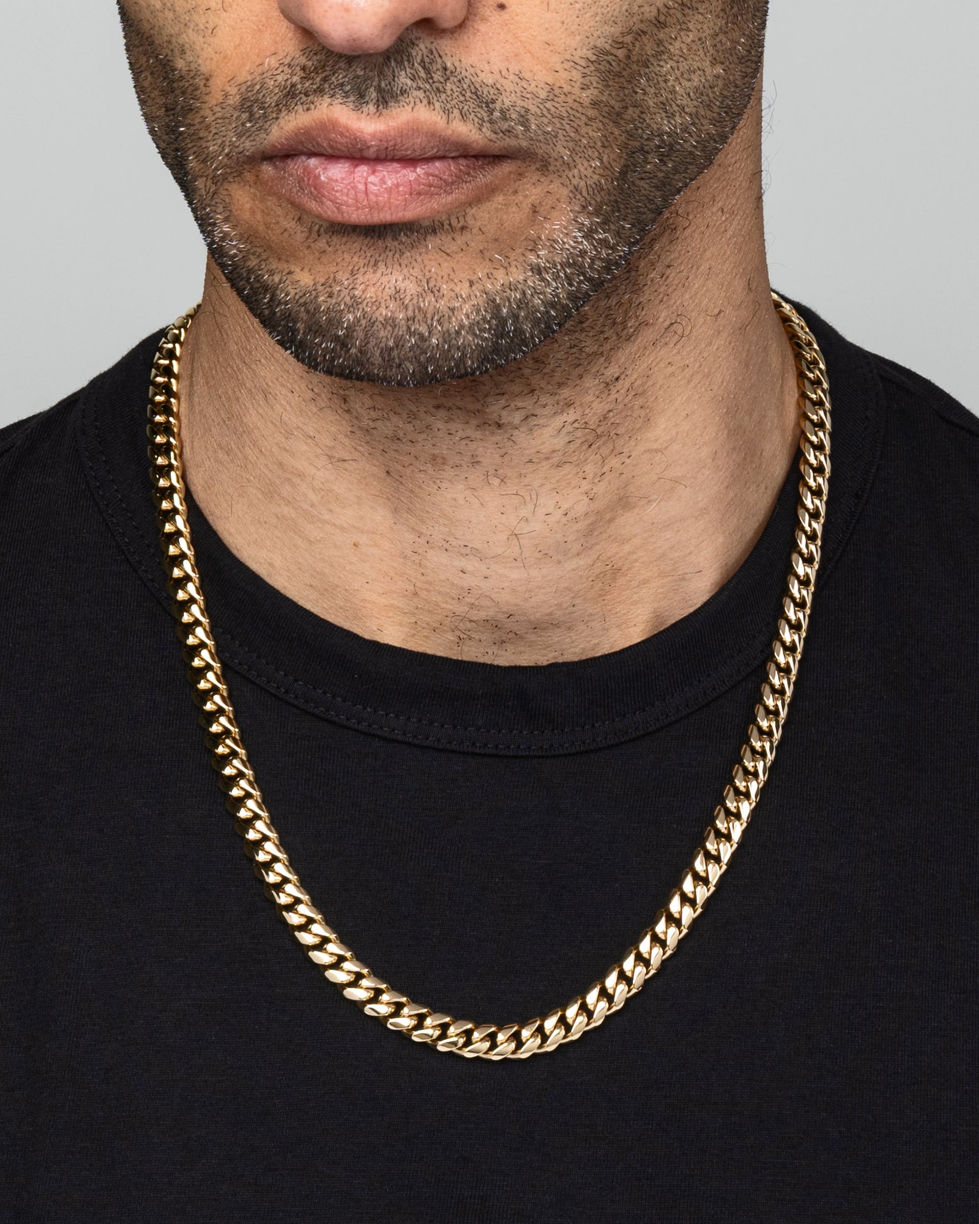 Cuban Link Chain 8mm Gold Model1